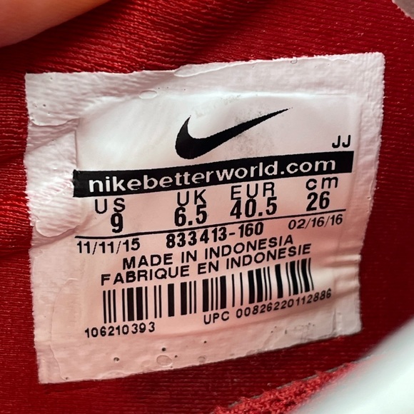 COPY - Nike Free TR 6 White/Gym Red Cross Training Shoes Women’s Sz 9 - Picture 9 of 10